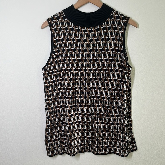 Chico's Chain Geometric Knit Tank & Cardigan Set Sizes XL XXL - Picture 9 of 16